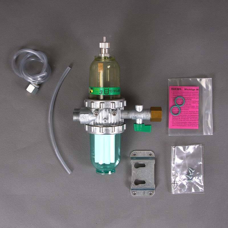 Сепаратор воздуха Oventrop Toc-Duo-3 3/8 НВ с фильтром для дизтоплива 10002013