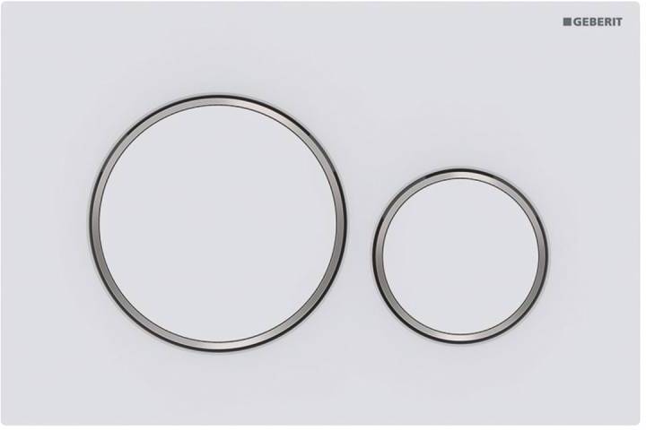 Клавиша смыва Geberit Sigma20 двойной смыв белый матовый 115.882.JT.1