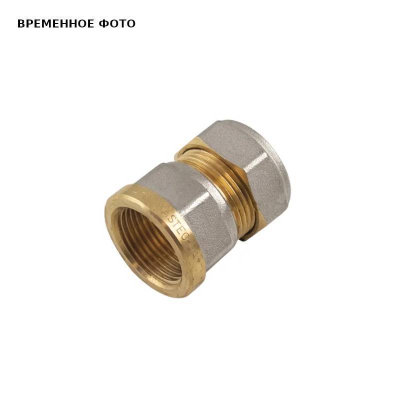 Муфта обжимная Tiemme 1100 18 мм х 3/4 ВР никелированная 1100016