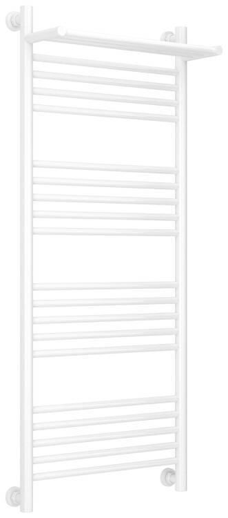 Полотенцесушитель водяной Сунержа Богема + с 1 полкой 1200x500 мм белый 12-0223-1250