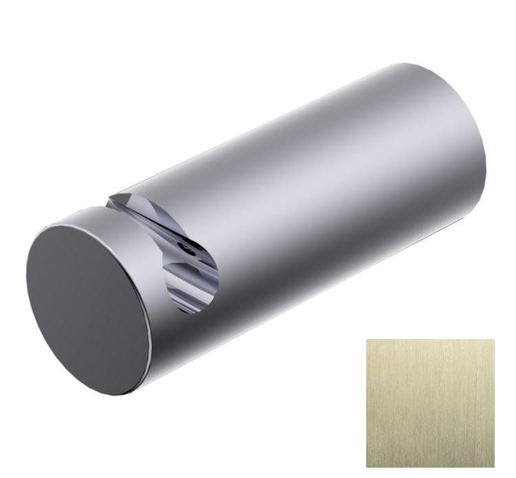Держатель для рейлинга Ritmonio Elementa Fittings 30x80x30 мм Brushed Champagne Stainless Steel PVD 7BW002F44