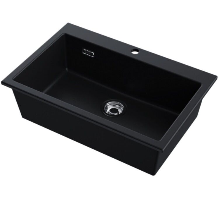 Мойка кухонная Omoikiri Omishima 760x510 мм черный 4997484