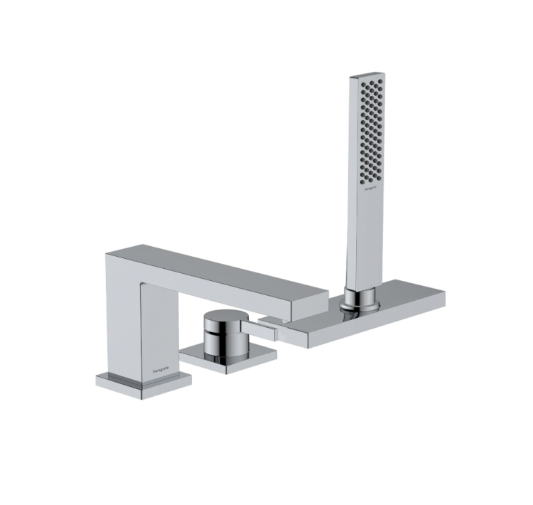 Смеситель для ванны и душа Hansgrohe Tecturis S на 3 отверстия на борт ванны хром 73443000