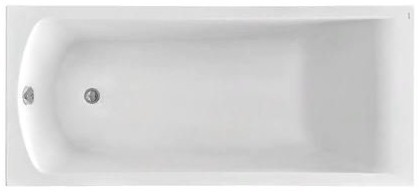 Ванна акриловая прямоугольная Santek ФИДЖИ 160х75 см белая 1.WH50.1.597