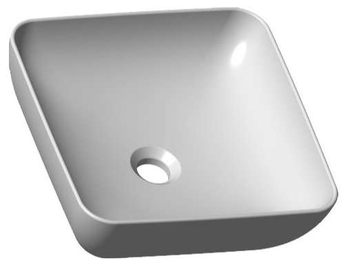 Умывальник RAVAK Uni 380 S Slim 380x380 мм керамический белый XJX01138001