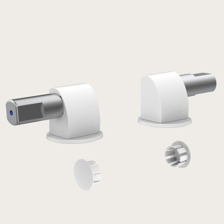 Петли для сиденья унитаза Gessi плавного закрывания белый матовый 37584279