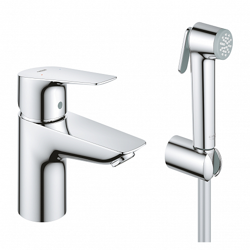 Смеситель для раковины GROHE BauEdge с гигиеническим душем хром 23757001