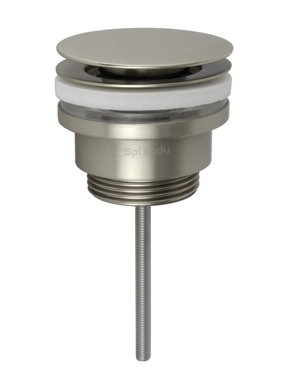 Донный клапан для раковины Splendy Click-Clack 1 1/4 универсальный никель брашированный AA3071ORMNB