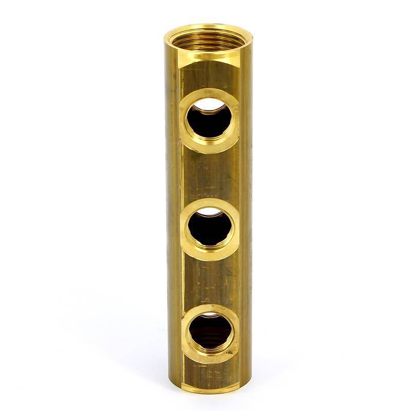 Коллектор магистральный двусторонний ITAP 860 1 ВВ 3 выхода 1/2 ВР межосевое 50 мм 860010003