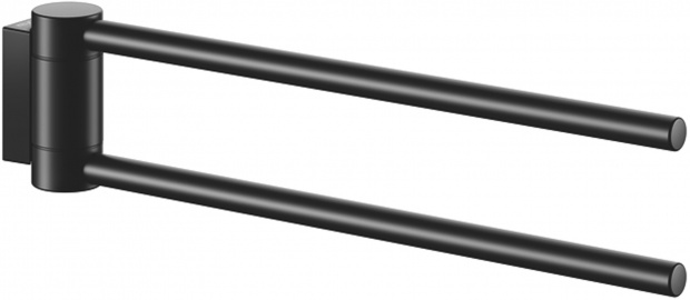 Полотенцедержатель KEUCO PLAN двойной поворотный 300 мм черный матовый 14919370000