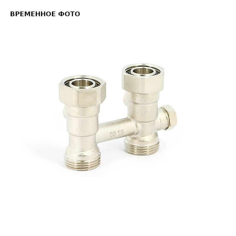 Узел радиаторный прямой Uni-Fitt 3/4 EK x 3/4 EK со встроенными вентилями 192N3301