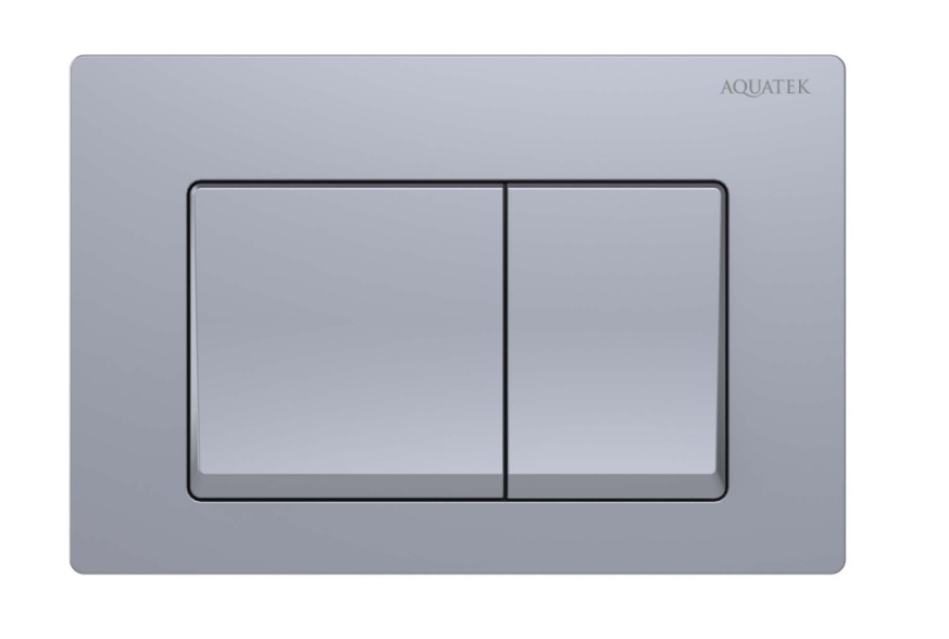 Панель смыва Aquatek Small хром матовая TDI-0000006