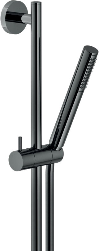 Душевой гарнитур Rossinka AD140/37FLP 60 см 1 режим глянцевый черный AD140/37FLP