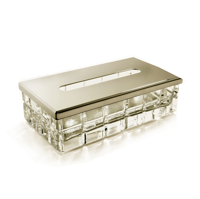 Контейнер для бумажных салфеток настольный 3SC Palace 230х125х70 мм золото PA70AAMGD