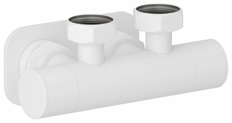 Вентиль Сунержа EU50 G 3/4 x G 3/4 угловой скрытый белый матовый 30-1418-3434