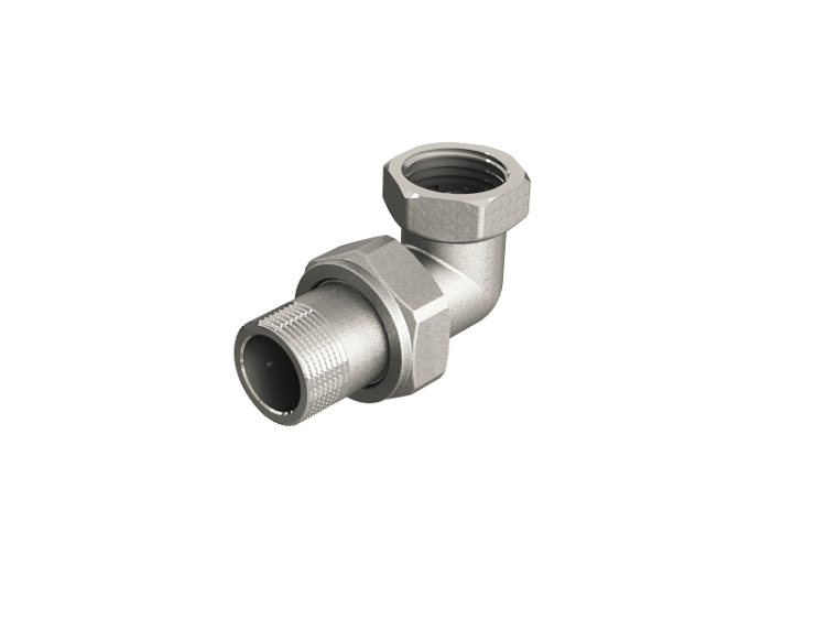 Сгон-американка угловой ELSEN Tin plated Metalit 3/4 НВ EBF3334T