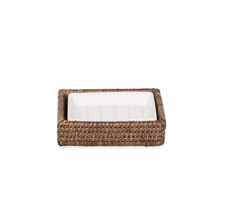 Мыльница Decor Walther BASKET 135x95x35 мм ротанг темный 0936492