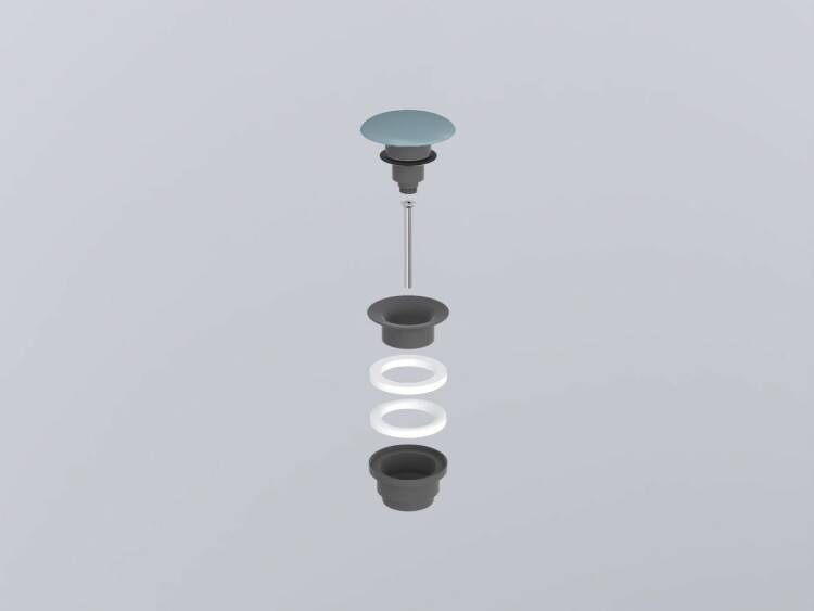 Донный клапан универсальный CIELO 1 1/4 Cemento/Polvere PIL01CMPL