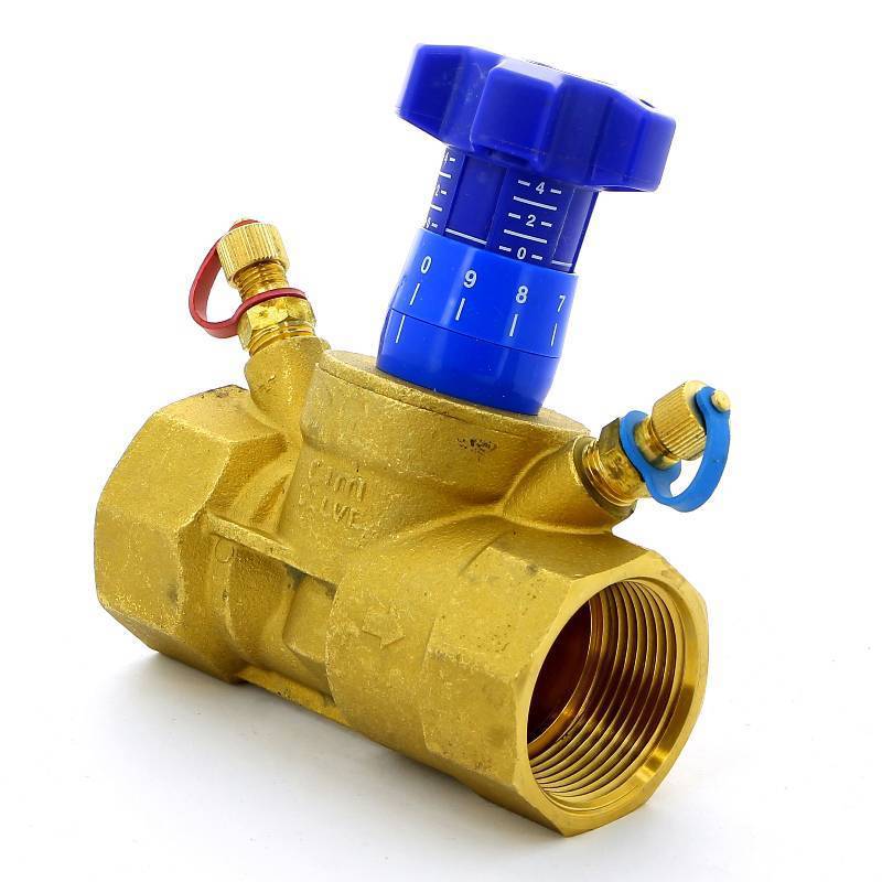 Клапан балансировочный ручной Cimberio CIM 787OT 1 1/4 ВВ с 2 ниппелями CIM 787OT 1 1/4