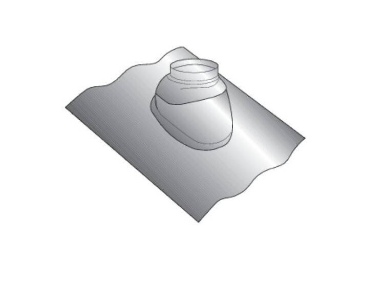 Черепица с черной втулкой De Dietrich CX 52 для выхода на крышу 84837732