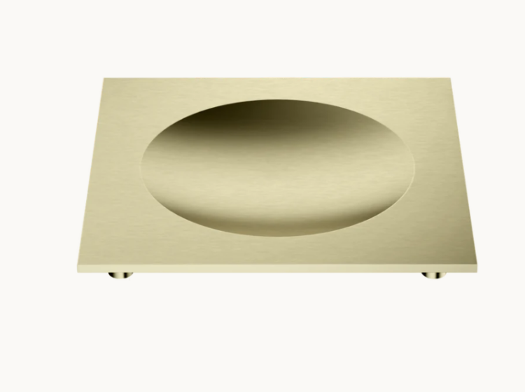 Мыльница Decor Walther CORNER 125x125x10 мм золото матовое 0837282