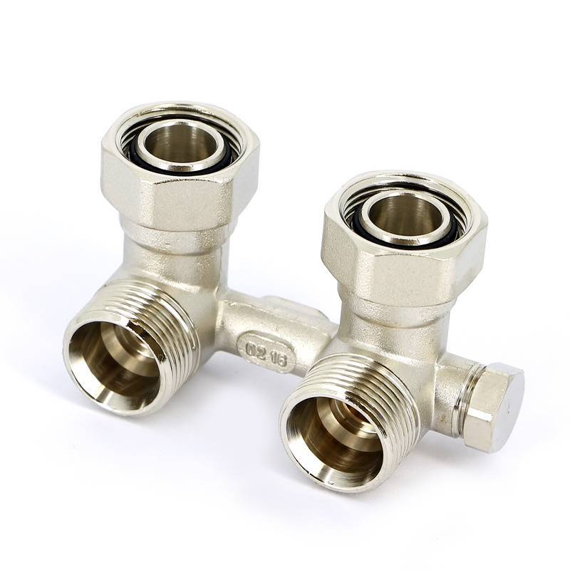 Узел радиаторный угловой Uni-Fitt с байпасом НВ 3/4 EK x 3/4 EK 191N3300