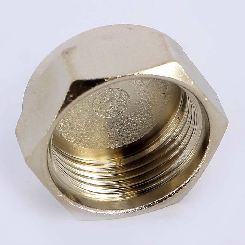 Заглушка латунная никелированная с внутренней резьбой Tiemme 1 1500247