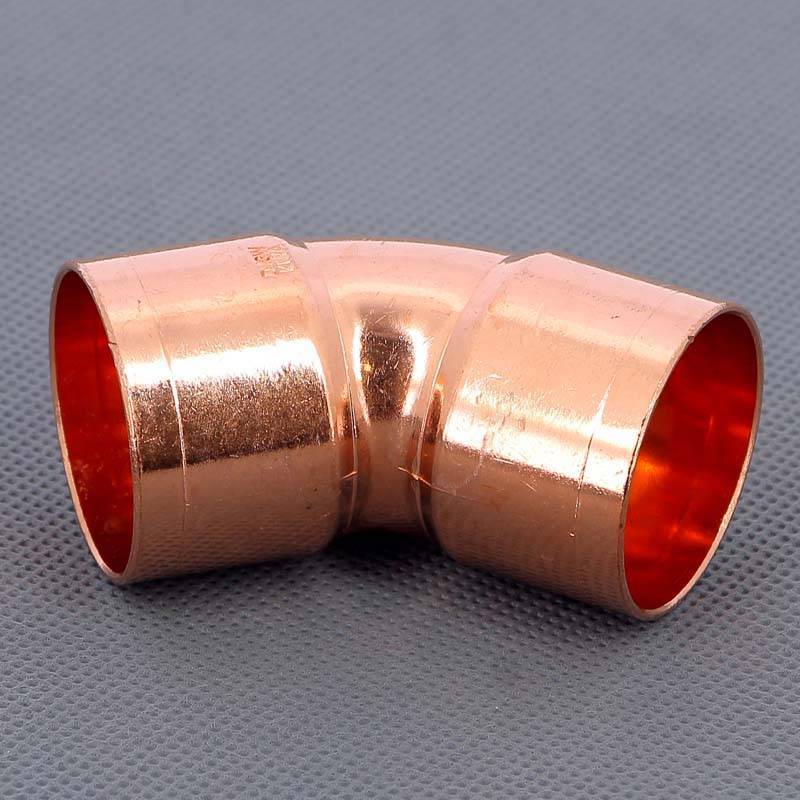 Угол двухраструбный 45 градусов пайка Viega 35 мм 104016