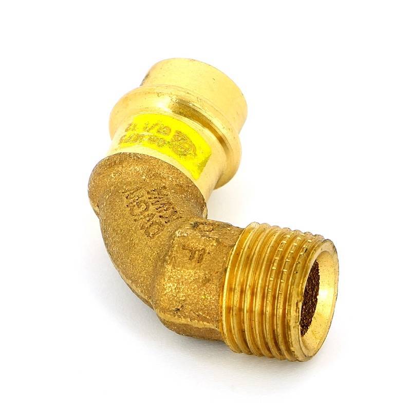 Угол пресс с наружной резьбой Viega Profipress G бронза 15x1/2 345747