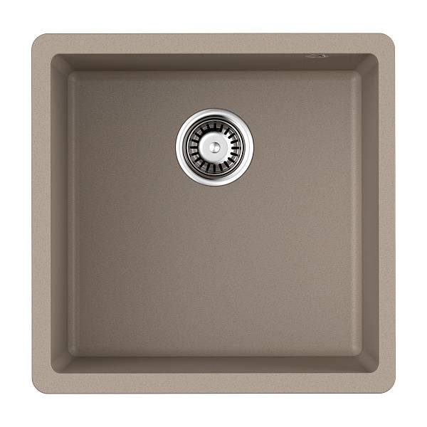 Кухонная мойка Omoikiri Bosen 44-U-SA Tetogranit 44x44 см бежевый 4993597