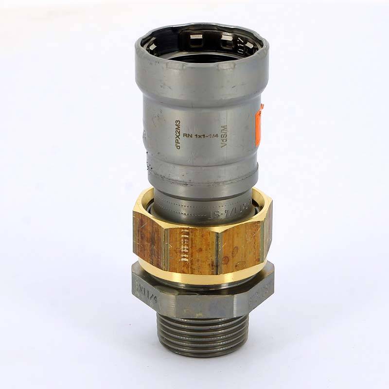 Муфта пресс-НР разъемная Viega Megapress 1 1/4 оцинкованная сталь 718916