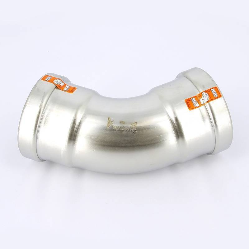 Угольник пресс 45° Viega Sanpress Inox XL 76.1 мм нержавеющая сталь 482657