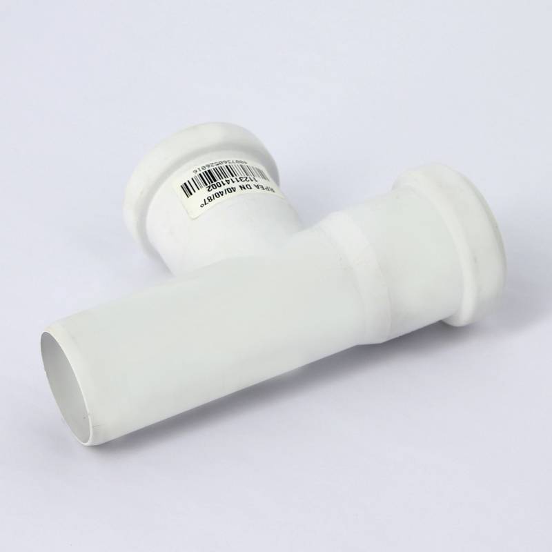 Тройник канализационный REHAU RAUPIANO PLUS 40/40/87° 123114