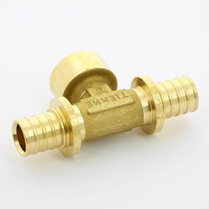 Тройник аксиальный Uni-Fitt 20х1/2х20 ВР латунь 747G7270