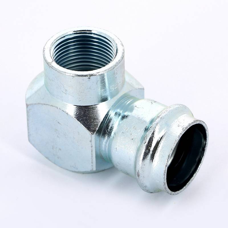 Угольник переходной Viega Prestabo 90° 28х3/4 пресс-В оцинкованная сталь 601294