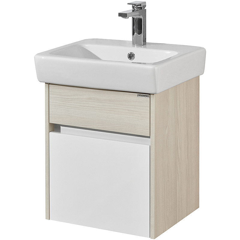 Комплект мебели для ванной AQUATON Верди 50 тумба-умывальник и раковина Нео 50 1A1959K1VDAV0