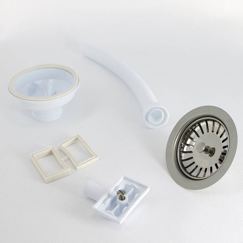 Выпуск для мойки Wirquin 90 мм с прямоугольным переливом 30717337