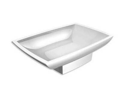 Мыльница Bertocci Grace настольная белая 14277010000