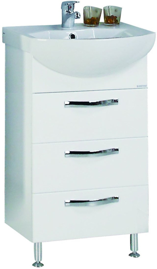 Комплект Акватон Ария 50 Н тумба-умывальник 1A140201AA010 и раковина Смайл-50 1WH207781 1A1402K0AA010