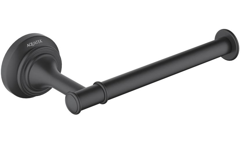 Держатель для туалетной бумаги Aquatek Классик матовый черный AQ4508MB