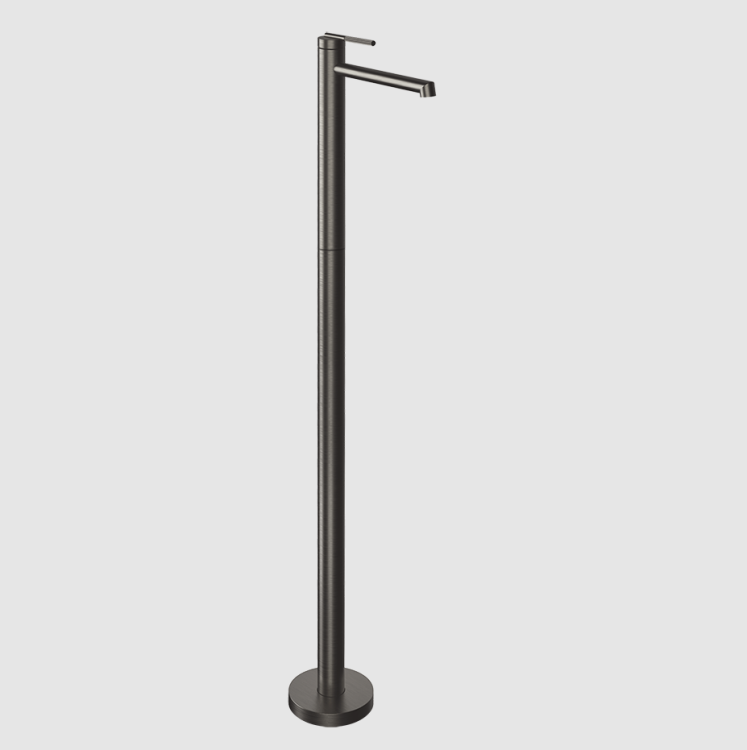 Смеситель для раковины Gessi Ingranaggio напольный Black Metal Brushed PVD 63593#707