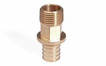 Переходник TECElogo с наружной резьбой 25 x 3/4 DZR латунь 11096821001