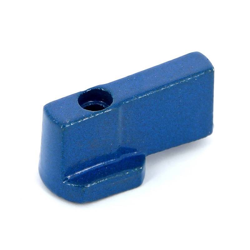 Ручка-флажок Uni-Fitt для мини-шарового крана алюминий синяя 128A0100