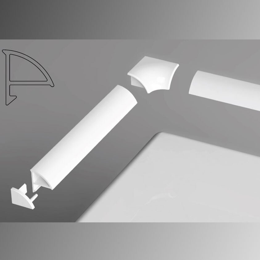 Универсальная декоративная планка Kermi 6/2000 белая XB442000001