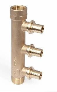 Гребенка распределительная Rehau Rautitan RX 3 контура 16-R/Rp 3/4 бронза 14563851001