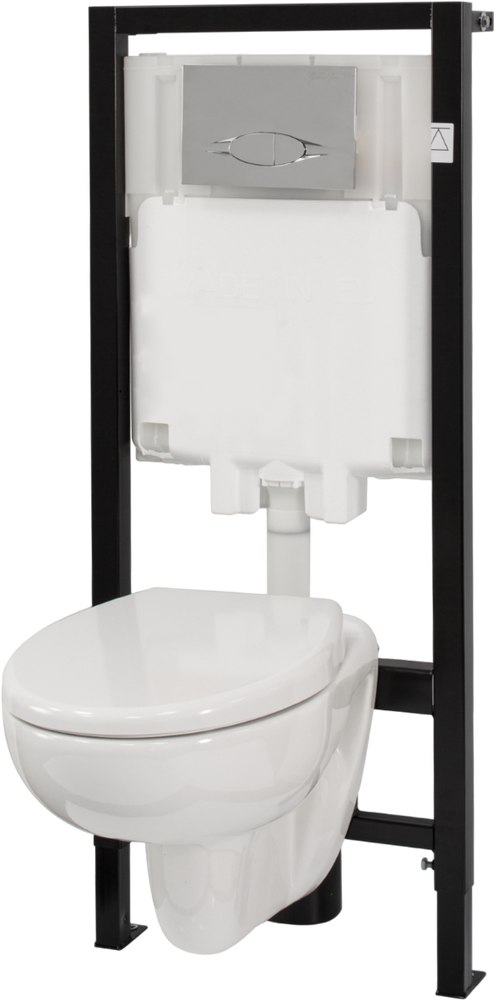 Комплект инсталляции с унитазом Jacob Delafon Brive сиденье микролифт клавиша хром E21733RU-00