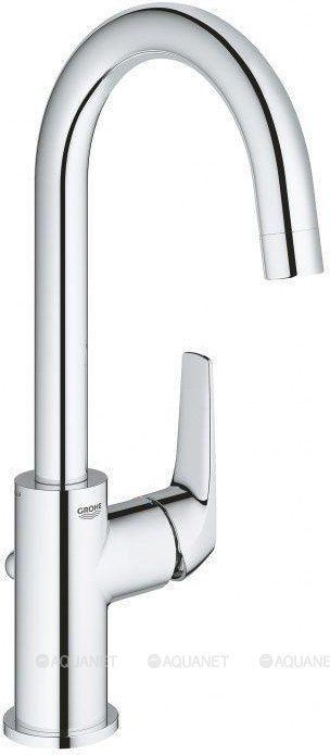 Смеситель для раковины GROHE BauFlow L-Size с донным клапаном хром 23753000