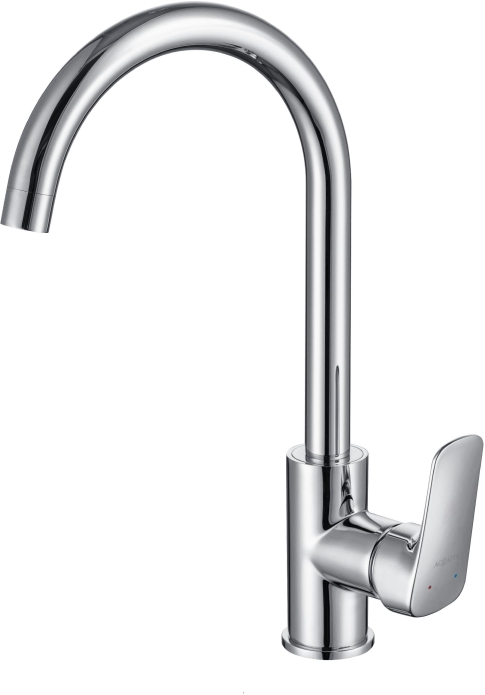 Смеситель для кухни Aquanet Вега полукруглый излив хром AQ1082CR