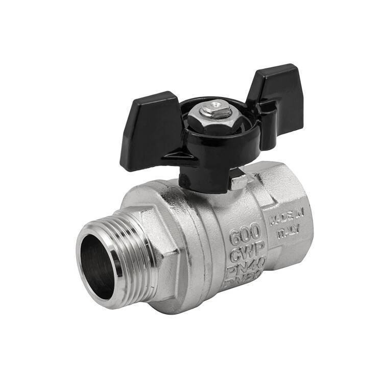 Кран шаровой STOUT Strong T 3/4 НВ ручка-бабочка EV342201