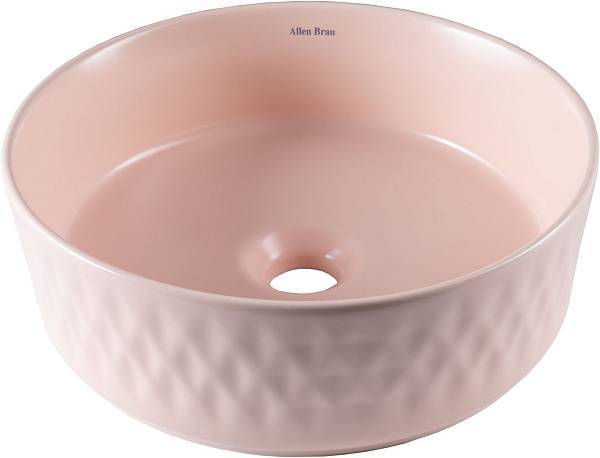 Раковина-чаша Allen Brau Fantasy 36х36х12 см розовый 4.11033.SM